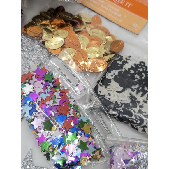 Craft Lot Confetti, Alphabet Stickers, Jewelry Making, Cards Misc. Over 4 Pounds - Picture 10 of 15